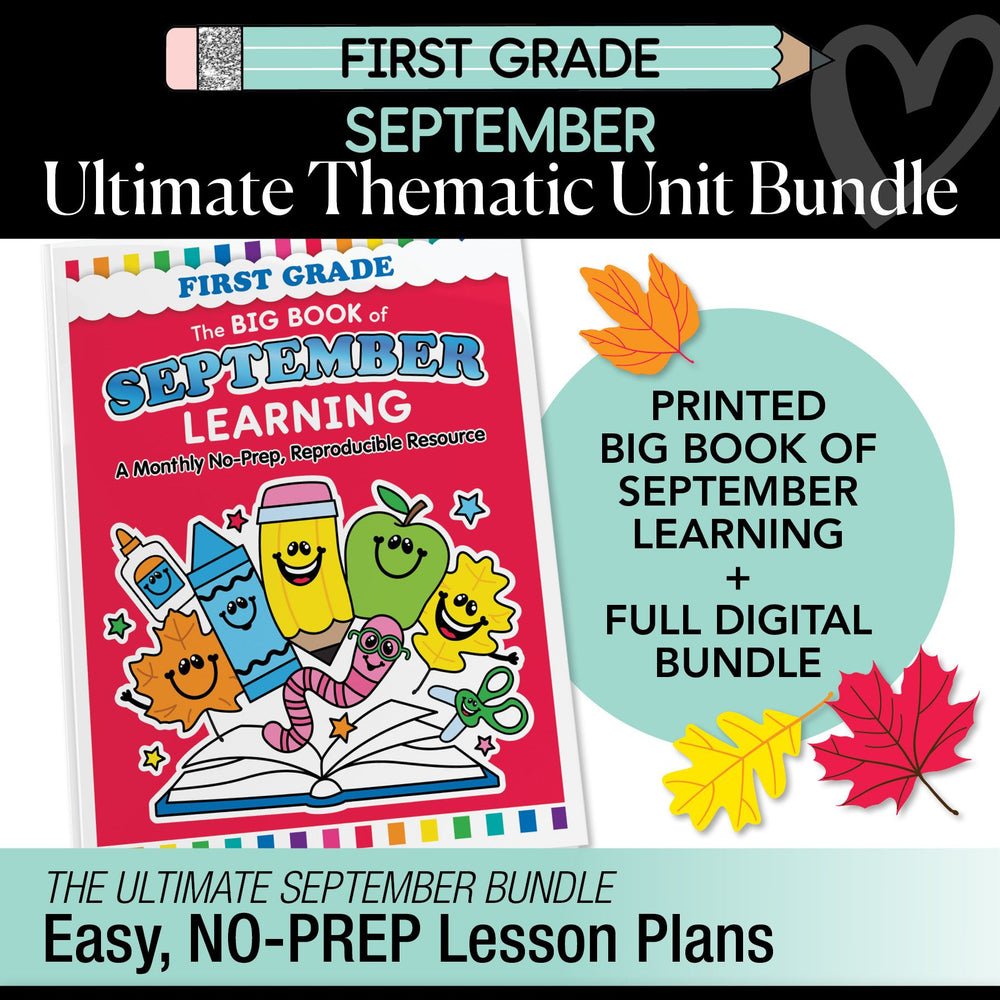 Big Book of September First Grade Thematic Unit Bundle