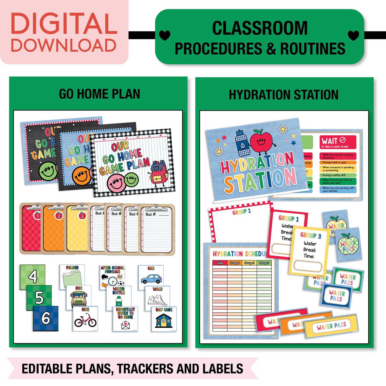 90s Teacher Complete Classroom Decor Bundle