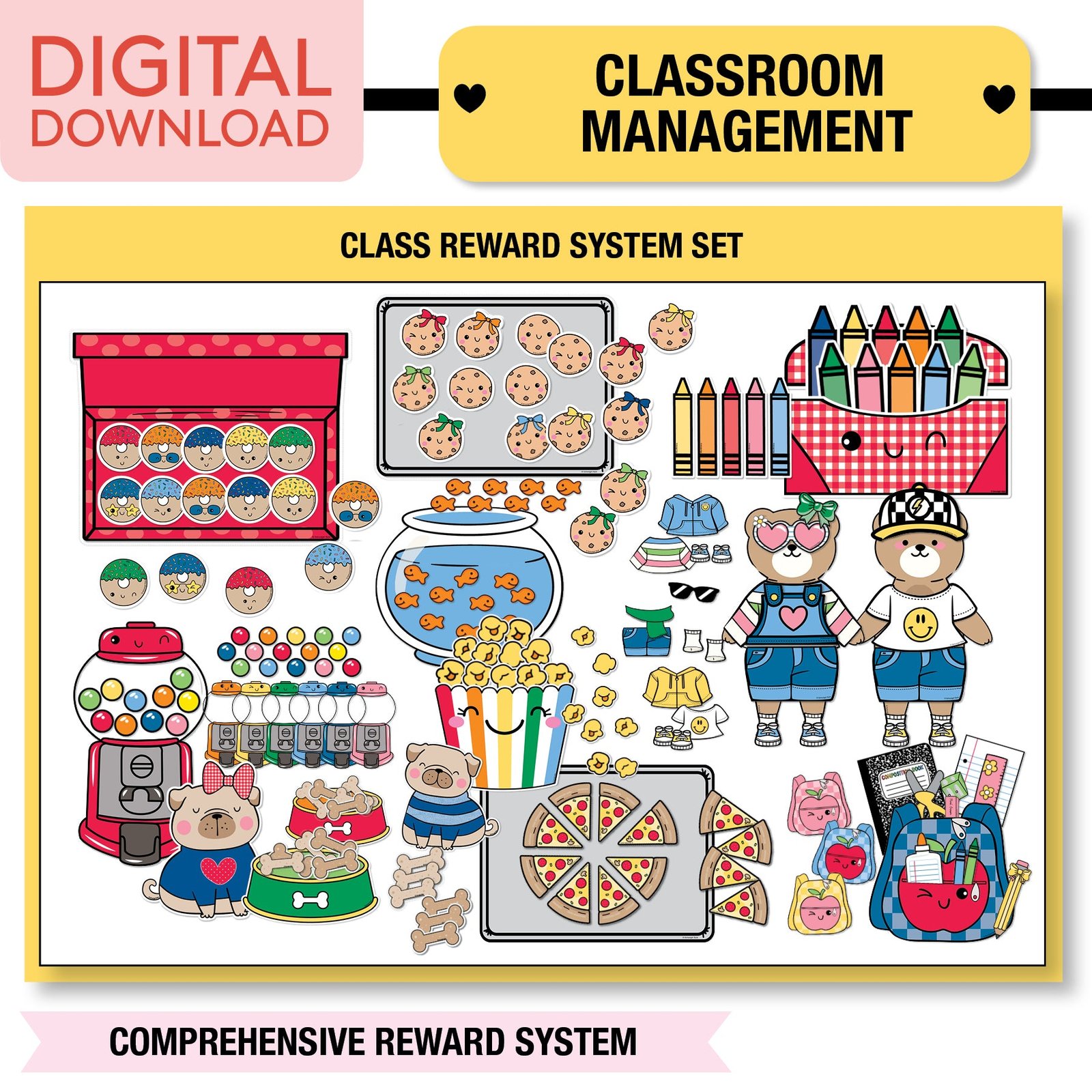 90s Teacher Complete Classroom Decor Bundle