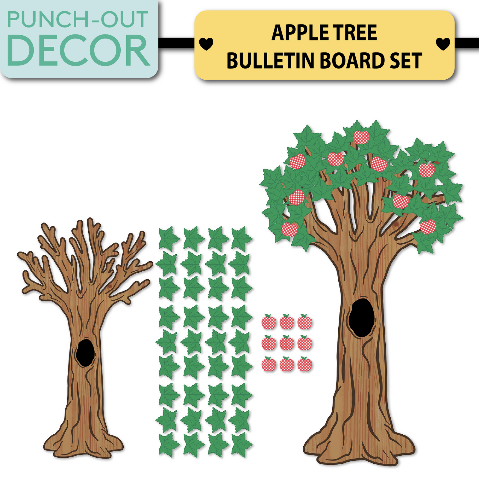 apple tree bulletin board set