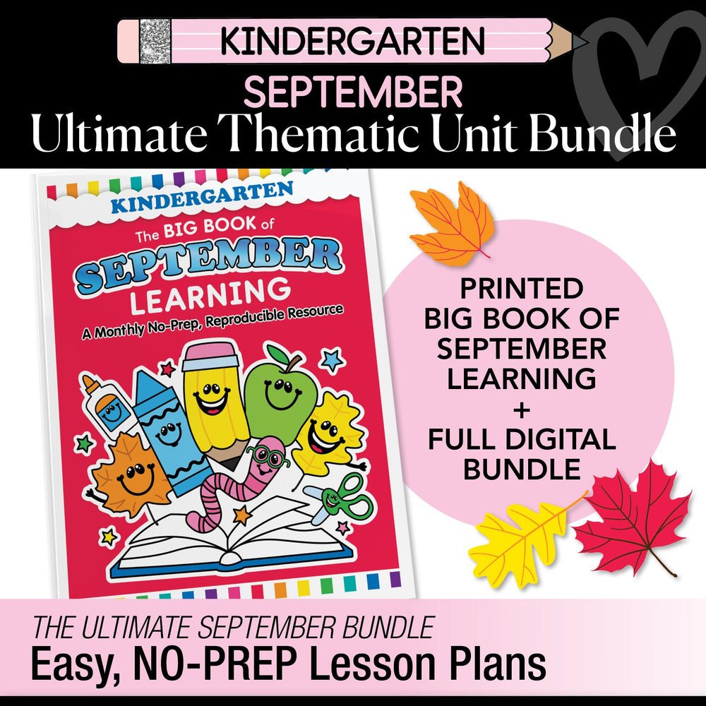 Big Book of September Kindergarten Thematic Unit Bundle