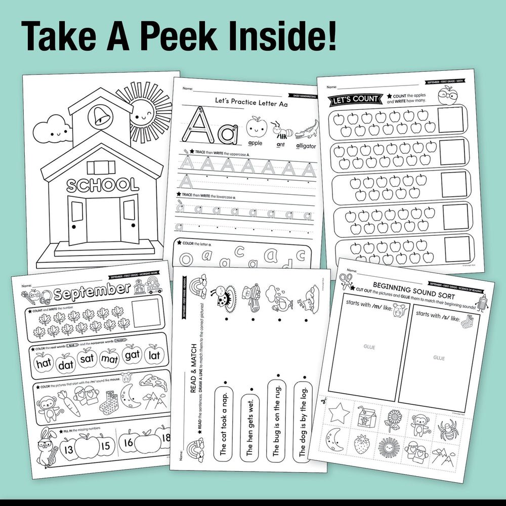 Big Book of September First Grade Thematic Unit Bundle